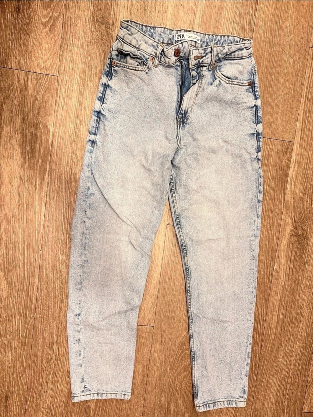 7 For All Mankind Light Wash Straight Leg Jeans